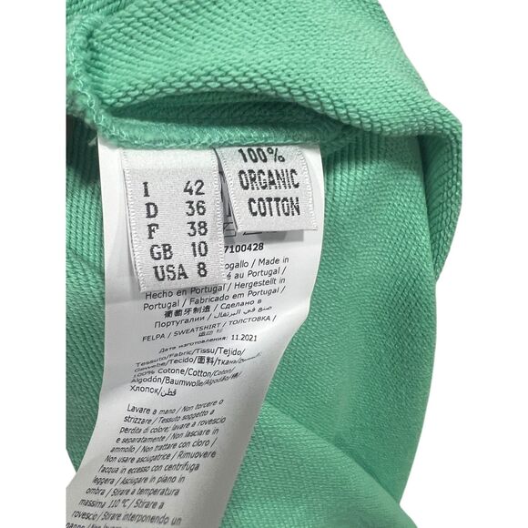 Moschino Couture Sweatshirt Pullover US 8 100% Organic Cotton Green Teddy Bear - Picture 5 of 8